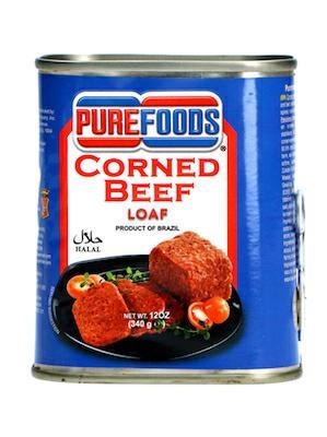 PURE FOODS CORNED BEEF LOAF - CARNE DI MANZO ALSCATOLA 24x340g