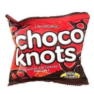 J&J CHOCO KNOTS - PRETZEL 100x28g