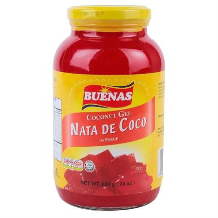 BUENAS NATA DE COCO ROSSO - GELATINA DI COCCO 24x340g