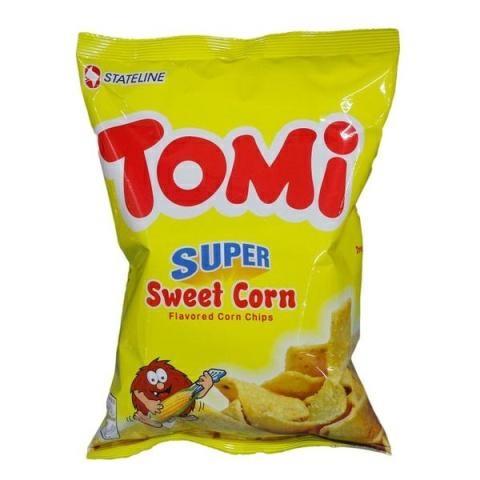 TOMI SUPER SWEET CORN CHIPS - SNACK DI MAIS 50x110g (PH+BC)