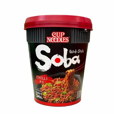 NISSIN CUP SOBA CHILI - NOODLES ISTANTANEI 8x92g (UT)