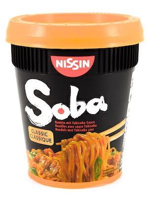NISSIN CUP SOBA CLASSIC - NOODLES ISTANTANEI 8x90g (UT)