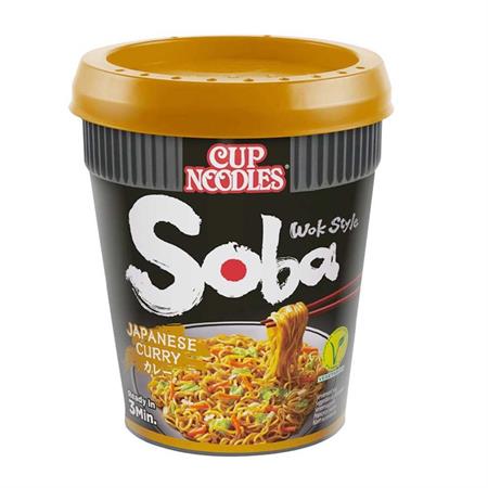 NISSIN CUP SOBA JAPANESE CURRY - NOODLES ISTANTANEI 8x90g