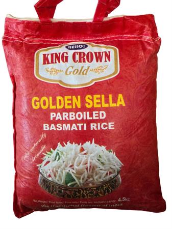 KING CROWN GOLDEN SELLA - RISO BASMATI PARBOILED 4x4,5kg*