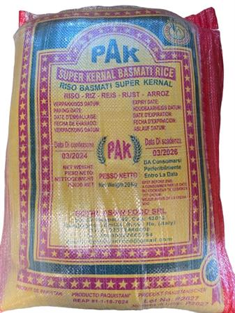 PAK SUPER KERNEL RISO BASMATI 20kg*