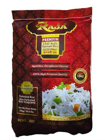 RAJA 1121 EXTRA LONG SELLA RICE - RISO BASMATI PARBOILED 18kg nd