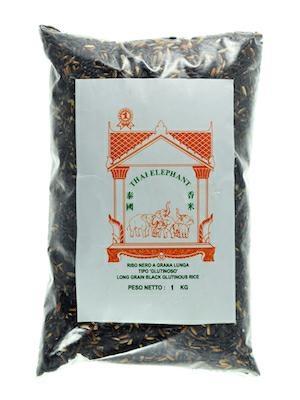 THAI ELEPHANT RISO GLUTINOSO NERO 12x1kg