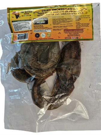 SMERALDO MILANO SMOKED CATFISH WHOLE - PESCEGATTO ESSICCATO 25x200g