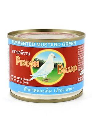 PIGEON FERMENTED MUSTARD GREENS IN SOY SAUCE 24/48x140g