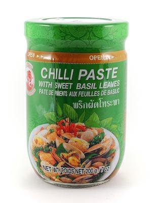 COCK CHILLI PASTE BASIL LEAVES - CONDIMENTO ALPASTA 24x200g