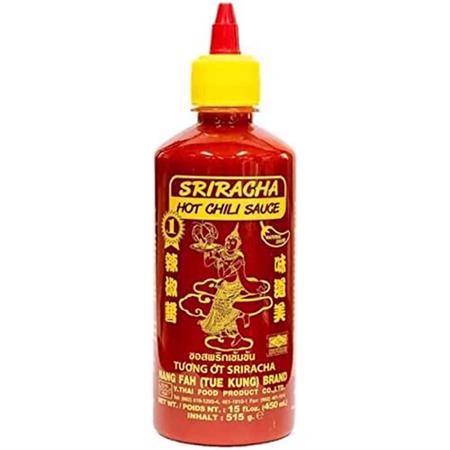 NANG FAH SRIRACHA HOT CHILLI SAUCE (RED) - SALSA PICCANTE 12x450ml