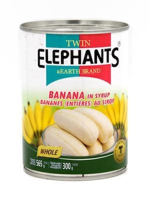 TWIN ELEPHANTS BANANA IN SCIROPPO 24x565g