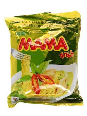 MAMA INSTANT NOODLES GREEN CURRY 30x55g (AE/LP)