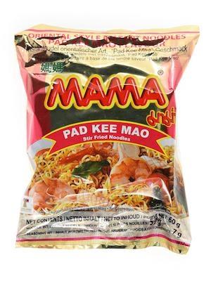MAMA INSTANT NOODLES PAD KEE MAO 30x60g