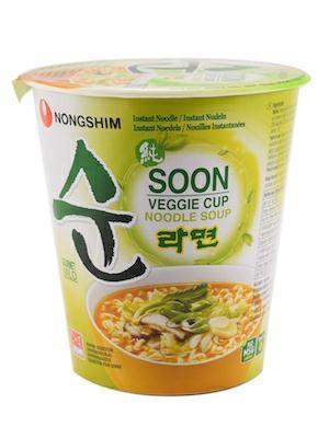NONG SHIM CUP SOON VEGGIE - NOODLES ISTANTANEI 6x67g*