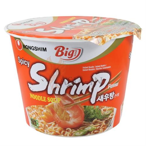 NONG SHIM BIG BOWL SHRIMP - NOODLES ISTANTANEI 16x115g*