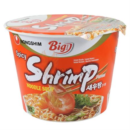 NONG SHIM BIG BOWL SHRIMP - NOODLES ISTANTANEI 16x115g*