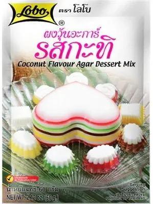 LOBO DESSERT MIX COCONUT AGAR - CONDIMENTO IN POLVERE 12x60g