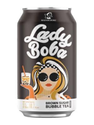 MADAM HONG LADY BOBA BUBBLE TEA BROWN SUGAR 24x315ml