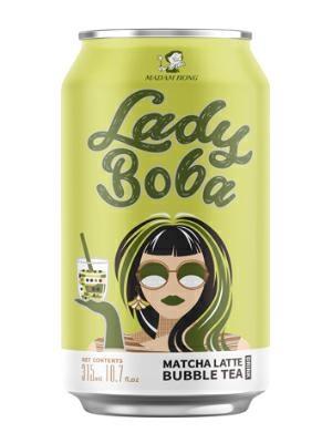 MADAM HONG LADY BOBA BUBBLE TEA MATCHA LATTE 24x315ml