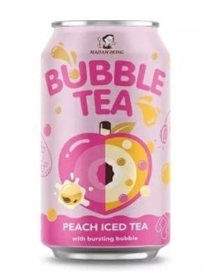 MADAM HONG BUBBLE TEA PEACH 24x320ml