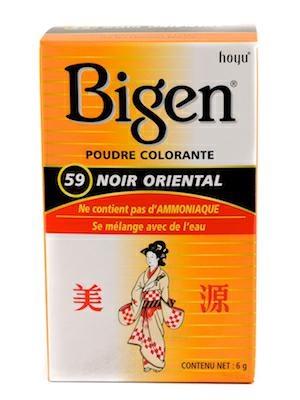 BIGEN HAIR COLOR #59 BLACK (20x)10x6g