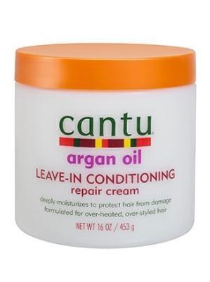 CANTU ARGAN OIL LEAVE IN CONDITIONING CREAM (16oz) 12x453g