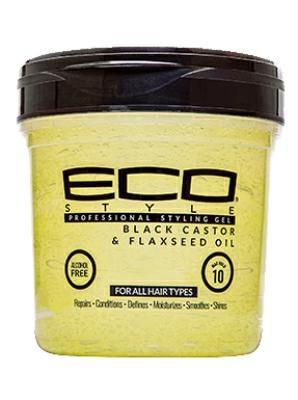 ECO STYLE GEL - CASTOR & FLAXSEED OIL (16oz) 6x473ml