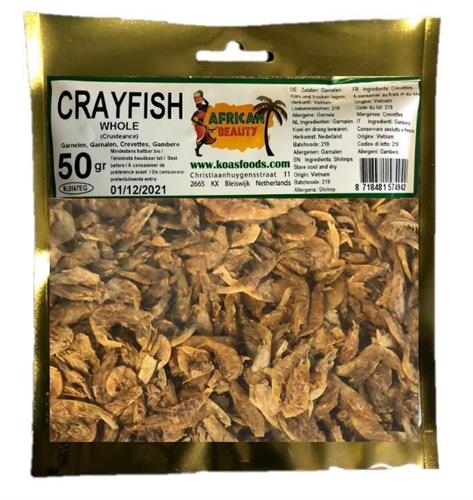 AFRICAN BEAUTY CRAYFISH WHOLE 20x50g