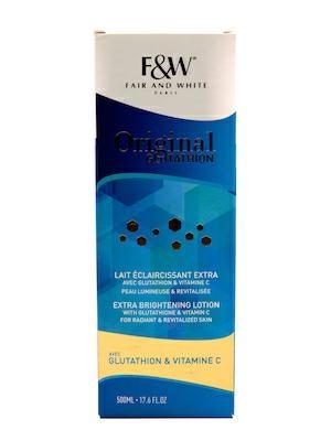 F&W GLUTATHION LOTION LAIT ECLAIRCISSANT 12x500ml