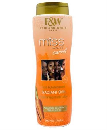 MISS WHITE CARROT BRIGHTENING BODY LOTION 24x500ml