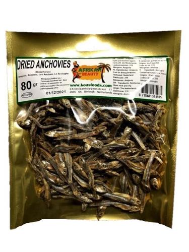 AFRICAN BEAUTY ANCHOVIES DRIED - ACCIUGHE SECCHE 10x80g