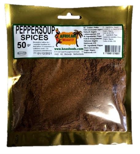 AFRICAN BEAUTY PEPPER SOUP MIX 20x50g