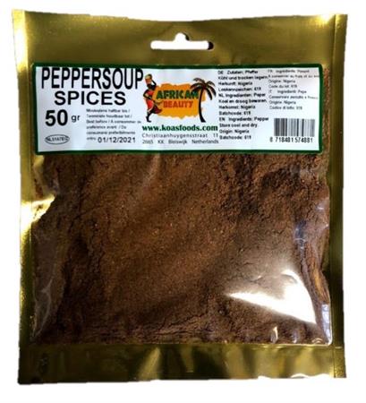 AFRICAN BEAUTY PEPPER SOUP MIX 20x50g