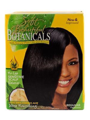 SOFT & BEAUTIFUL BOTANICALS RELAXER KIT REGULAR (STIRANTE)