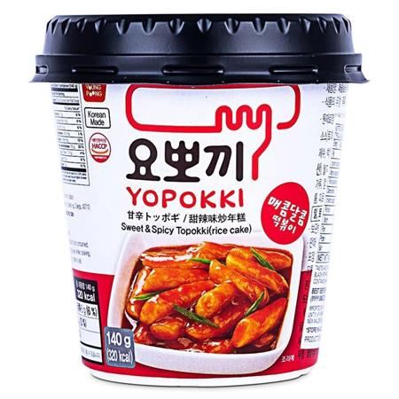 YOPOKKI TOPOKKI RICE CAKE SWEET&SPICY- PIATTO ISTANTANEO 30x140g*