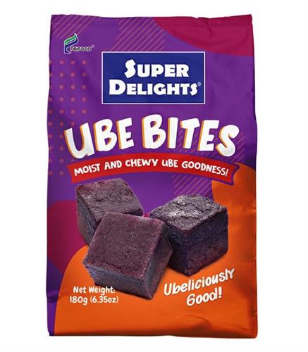 SUPER DELIGHTS UBE BITES 24x180g