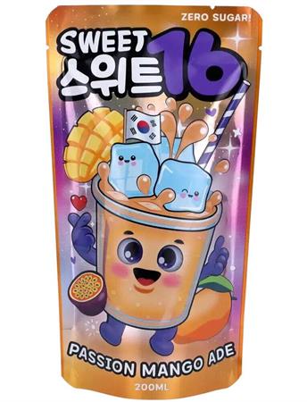 SWEET 16 PASSION MANGO ADE - BEVANDA AL GUSTO FRUTTA 50x200ml *