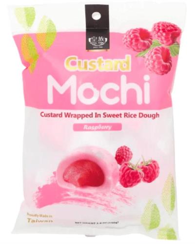 ROYAL FAMILY CUSTARD MOCHI RASPBERRY 24x110g