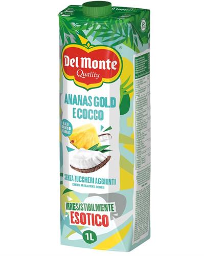 DEL MONTE PINEAPPLE & COCONUT - SUCCO D'ANANAS 8x1L *