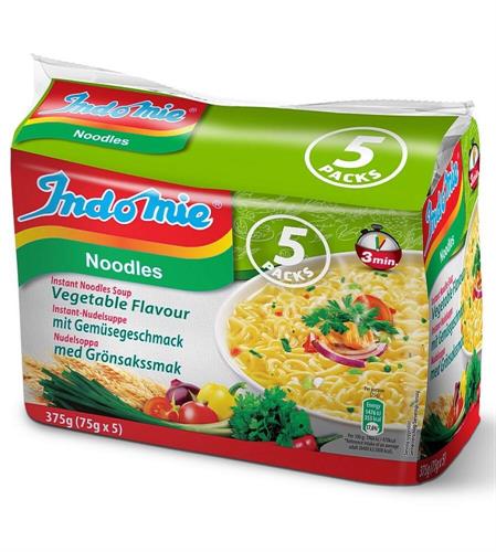 INDOMIE VEGETABLES (5PACK) - NOODLES ISTANTANEI 8x40g*