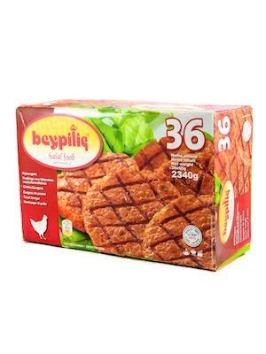 KOYTUR HALAL FOOD BURGER DI POLLO (36 pezzi) 6x6
