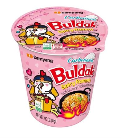 SAMYANG CUP HOT CHICKEN CARBO - NOODLES ISTANTANEI 6x80g*
