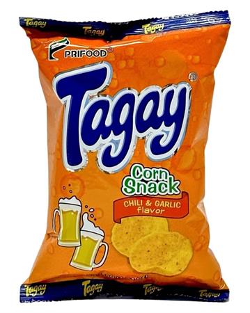 TAGAY CORNSNACK CHILI & GARLIC - SNACK SALATO 50x55g