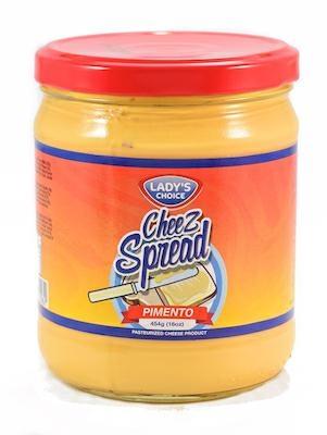 LADY'S CHOICE CHEEZ SPREAD PIMENTO - SALSA SPALMAB 12x454g *