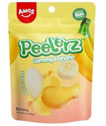 AMOS PEELERZ GUMMY BANANA - CARAMELLE GOMMOSE 24x65g