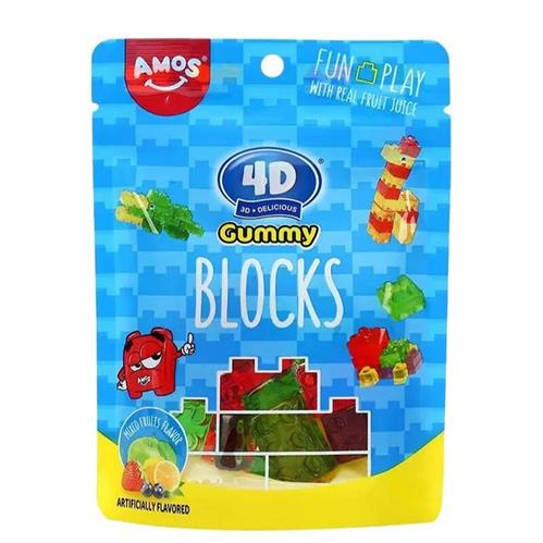 AMOS 4D GUMMY BLOCKS - CARAMELLE GOMMOSE 24x72g