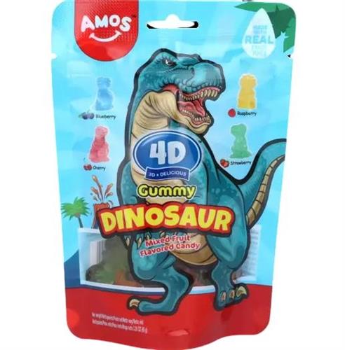 AMOS 4D GUMMY DINOSAUR - CARAM. GOMMOSE 24x65g