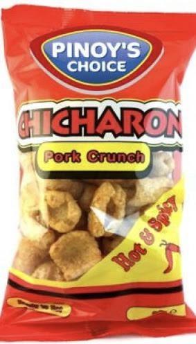 PINOY'S CHOICE CHICHARON HOT & SPICY - SNACK SALATO 10x100g