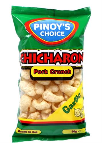 PINOY'S CHOICE CHICHARON GARLIC - SNACK SALATO 10x100g